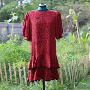 Vintage Laura Henson | abstract print dress